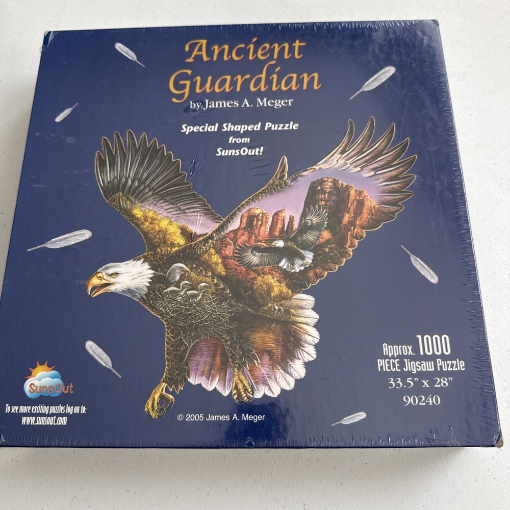 Eagle Puzzle 1000 Pieces Sealed New 33.5x28 James Meter